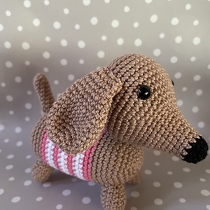 Amigurumi horgolt tacsi - Meska.hu