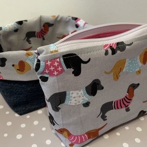 Textil pipere szett Tacsi mintával - táska & tok - bevásárlás & shopper táska - shopper, textiltáska, szatyor - Meska.hu