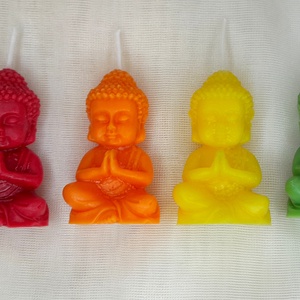 7 csakra buddha gyertya szett - otthon & életmód - gyertya, illat, aroma - gyertya - Meska.hu