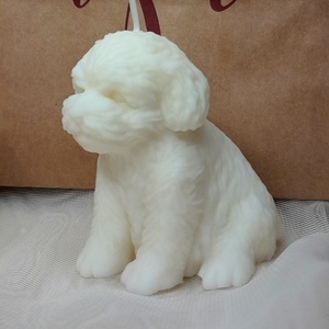 Havanese kiskutya szójaviasz gyertya - otthon & életmód - gyertya, illat, aroma - gyertya - Meska.hu