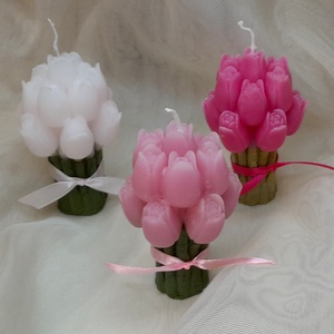 Tulipán illatgyertya , Otthon & Életmód, Gyertya, illat, aroma, Gyertya, Gyertya-, mécseskészítés, MESKA