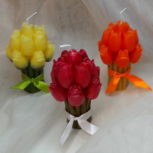 Tulipán illatgyertya  - otthon & életmód - gyertya, illat, aroma - gyertya - Meska.hu