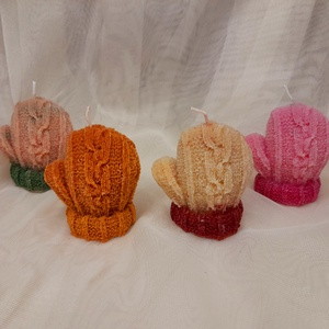 Karácsonyi Kesztyű illatgyertya , Otthon & Életmód, Gyertya, illat, aroma, Gyertya, Gyertya-, mécseskészítés, MESKA