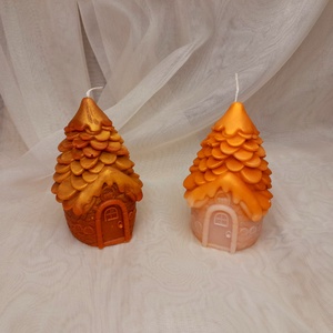 Mézeskalács házikó illatgyertya  - otthon & életmód - gyertya, illat, aroma - gyertya - Meska.hu