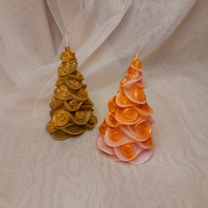 Karácsonyfa illatgyertya  - Meska.hu