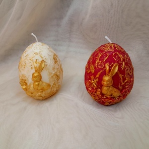 Húsvéti tojás gyertya - otthon & életmód - gyertya, illat, aroma - gyertya - Meska.hu