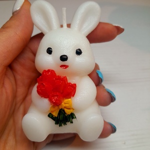 Húsvéti nyuszi gyertya - otthon & életmód - gyertya, illat, aroma - gyertya - Meska.hu