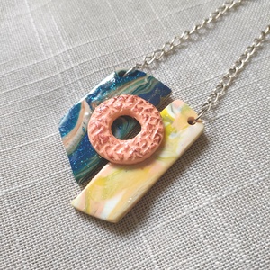 Asszimetrikus medál, Ékszer, Nyaklánc, Medálos nyaklánc, Ékszerkészítés, MESKA