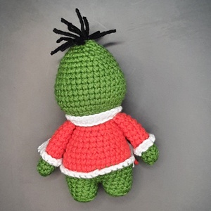Mini grinch - horgolt játékfigura - játék & sport - plüssállat & játékfigura - nyuszi - Meska.hu