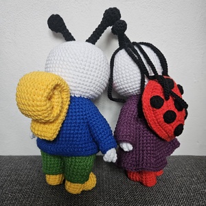 Bogyó és Babóca - horgolt játékfigurák - játék & sport - plüssállat & játékfigura - nyuszi - Meska.hu