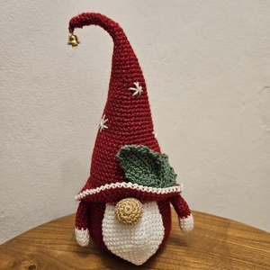 Karácsonyi manó - horgolt figura, Játék & Sport, Plüssállat & Játékfigura, Nyuszi, Horgolás, MESKA