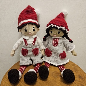 Manó pár - horgolt figurák, Játék & Sport, Plüssállat & Játékfigura, Nyuszi, Horgolás, MESKA