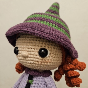 Bájos boszi cicával - horgolt figurák - játék & sport - plüssállat & játékfigura - nyuszi - Meska.hu