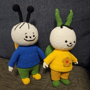 Bogyó és Gömbi - horgolt játékfigurák - Meska.hu