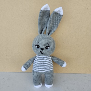 Csillagszemű nyuszi - horgolt játékfigura, Játék & Sport, Plüssállat & Játékfigura, Nyuszi, Horgolás, MESKA