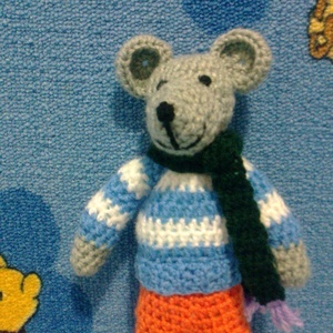 Rumini - horgolt kisegér  RENDELHETŐ -  - Meska.hu