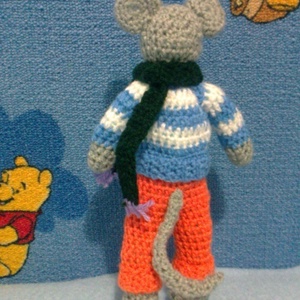 Rumini - horgolt kisegér  RENDELHETŐ -  - Meska.hu