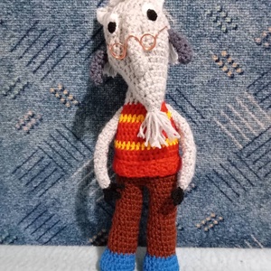 Horgolt Mekk Elek figura - játék & sport - baba & babaház - baba - Meska.hu