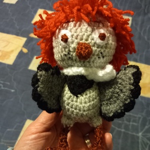 Horgolt kisveréb  - játék & sport - plüssállat & játékfigura - madár - Meska.hu