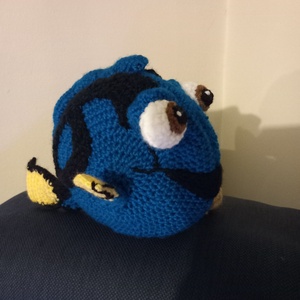 Horgolt mesefigura, halacska - Meska.hu