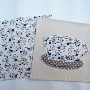 Textil pohár alátét  - otthon & életmód - konyhafelszerelés, tálalás - tálalás - tányér- és poháralátét - Meska.hu