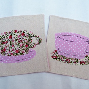 Textil pohár alátét , Otthon & Életmód, Konyhafelszerelés, tálalás, Tálalás, Tányér- és poháralátét, Varrás, MESKA