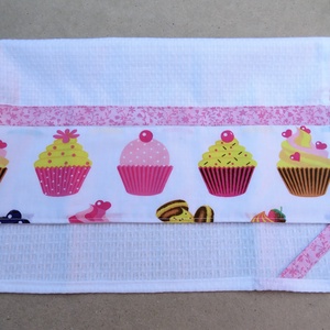 Cupcake sütőkesztyűk törlőkendővel - otthon & életmód - konyhafelszerelés, tálalás - konyhai textil - edényfogó & edényfedő - Meska.hu