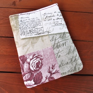 Zsebes könyvtok vintage rózsákkal - táska & tok - ebook & tablet tok - Meska.hu