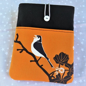 Zsebes könyvtok madár kedvelőknek, Táska & Tok, Ebook & Tablet tok, Varrás, MESKA