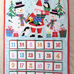 Adventi naptár Mikulással és hóemberekkel - Meska.hu
