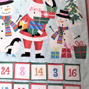 Adventi naptár Mikulással és hóemberekkel - karácsony - adventi díszek - adventi naptár - Meska.hu