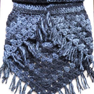 Női horgolt nyakmelegítő sál - ruha & divat - sál, sapka, kendő - sál - Meska.hu