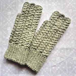 Női horgolt kézmelegítő kesztyű - Meska.hu