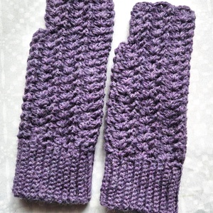 Női horgolt kézmelegítő kesztyű - ruha & divat - sál, sapka, kendő - kesztyű - Meska.hu