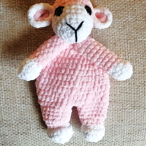 Horgolt bárány - baba ölelő játék - játék & sport - plüssállat & játékfigura - más figura - Meska.hu
