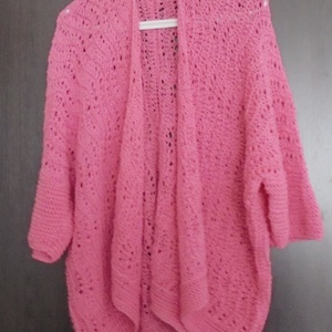 Pink csipkés - kötött kardigán, Ruha & Divat, Női ruha, Pulóver, , MESKA