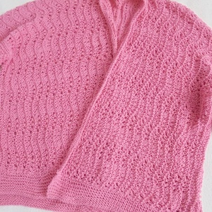 Pink csipkés - kötött kardigán - ruha & divat - női ruha - pulóver - Meska.hu