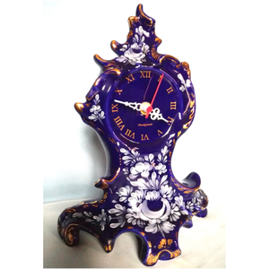 Vintage kézzel festett Német asztali porcelán óra - otthon & életmód - dekoráció - fali és függő dekoráció - falióra & óra - Meska.hu