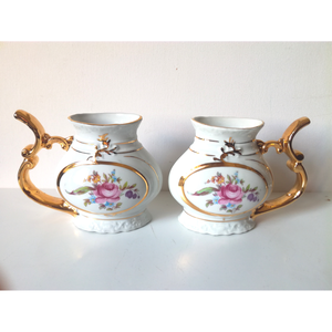 Antik Karlovy Vary gyógyvíz ivó porcelán bögre párban - otthon & életmód - konyhafelszerelés, tálalás - tálalás - bögre & csésze - Meska.hu