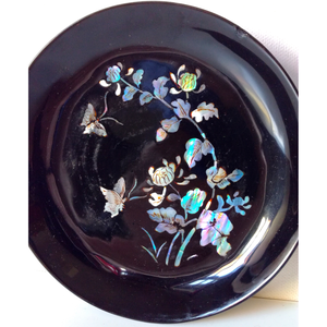 Vintage koreai kagyló berakásos 4 részes tálka készlet - otthon & életmód - dekoráció - kép & falikép - több részes kép - Meska.hu