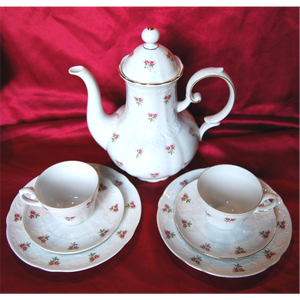 Vintage Seltmann Weiden Bavaria porcelán reggeliző készlet - otthon & életmód - konyhafelszerelés, tálalás - tálalás - teás- és kávés pohár, készlet - Meska.hu