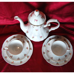 Vintage Seltmann Weiden Bavaria porcelán reggeliző készlet - otthon & életmód - konyhafelszerelés, tálalás - tálalás - teás- és kávés pohár, készlet - Meska.hu