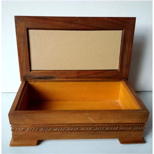 Faragott diófa kincses ládikó ékszertartó doboz - otthon & életmód - dekoráció - asztal és polc dekoráció - díszdoboz - Meska.hu