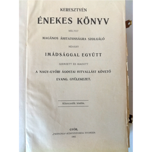 Antik gyönyörű keresztény énekeskönyv, imakönyv - otthon & életmód - vallás - kereszt - Meska.hu