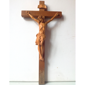 Vintage feszület olasz fafaragó mestertől - otthon & életmód - vallás - kereszt - Meska.hu