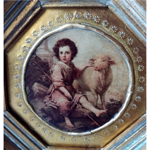 A jó pásztor, Bartolomeo Murillo festménye antik litográfián - otthon & életmód - dekoráció - kép & falikép - kép & falikép - Meska.hu