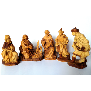 Vintage, eredeti, fából faragott Betlehemi figurák, ANRI - Meska.hu