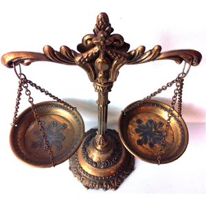 Csodaszép kis barokk stílusú patikamérleg  - otthon & életmód - dekoráció - dísztárgy - Meska.hu