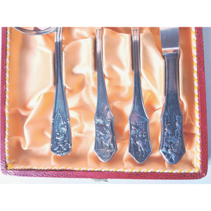 Vintage Berndorf babaetető készlet - otthon & életmód - konyhafelszerelés, tálalás - tálalás - kanál & villa - Meska.hu