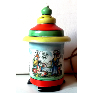 Vintage Japán aroma lámpa, pagoda - otthon & életmód - gyertya, illat, aroma - aromalámpa - Meska.hu